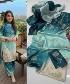 Ethnic NT-995 tie n die digital printed shamooz silk suit with silk digital printed dupatta