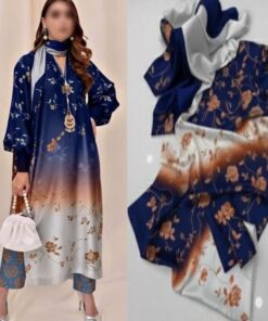 Ethnic NT-994 tie n die digital printed shamooz silk suit with silk digital printed dupatta