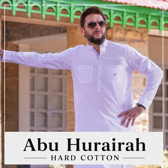 Gul Ahmed White Hard Cotton Unstitched Suit for Men Premium Fabric