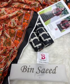 Fashion trends continue to evolve, but comfort and elegance always remain essential. The Bin Saeed PR-225 Digital Printed Lawn Suit is designed to deliver both. Crafted from premium lawn fabric and enhanced with attractive digital prints, this three-piece unstitched suit allows women to enjoy effortless style while staying comfortable throughout the day.