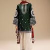 Baroque IA-144 Pure Lawn 3 Piece Heavy Embroidered Unstitched Suit with Digital Printed Pure Bember Chiffon Dupatta