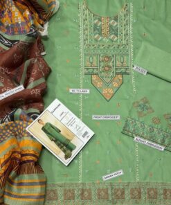 The Baroque IA-141 features high-quality Pure Lawn fabric known for its soft texture, lightweight feel, and excellent breathability. It offers exceptional comfort without compromising on elegance, making it ideal for Pakistan's warm climate.