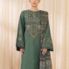 Baroque IA-141 Pure Lawn 3 Piece Heavy Embroidered Unstitched Suit with Digital Printed Pure Bember Chiffon Dupatta