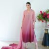 Nishat NT-1002 tie n die digital printed Shamooz Silk suit with matching silk dupatta
