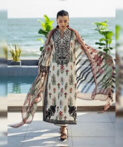 Nishat NT-1001 Tie N Die Digital Printed 3PC Shamooz Silk Suit
