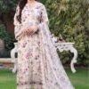 Aneelas AN-983 Printed Lawn 3 Piece Suit with Chiffon Printed Dupatta and Embroidered Patches