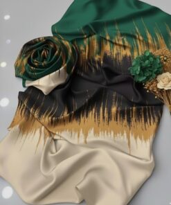 The suit is crafted from luxurious Shamooz Silk, a fabric admired for its silky texture, subtle shine, and smooth finish. It feels soft against the skin while creating a rich and elegant appearance.
