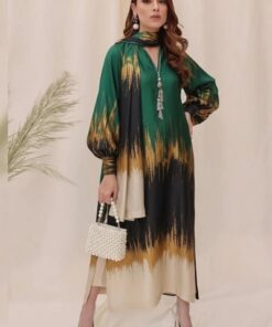 Nishat NT-1000 tie n die digital printed shamooz silk suit with silk digital printed dupatta