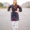Maria B TP-100 Two Piece Chikankari Embroidered Lawn Suit with Digital Printed Trouser Premium Lawn Collection