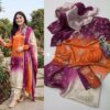 Nishat NT-1003 Shamooz Silk tie n die digital printed 3 piece suit