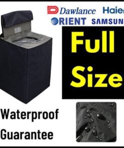 Side view of premium waterproof washing machine cover for automatic single tub, twin tub, and front load washing machines