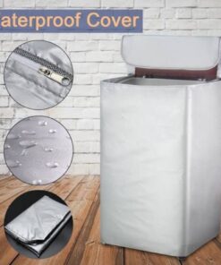 Front view of Waterproof Sunproof Dustproof Washing Machine Cover for Single Tub, Twin Tub, and Front Load Washing Machines