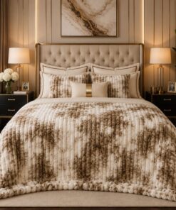 Bubble Printed Blanket BP-09 Luxury AC Blanket Double Bed Cozy Fleece Pakistan
