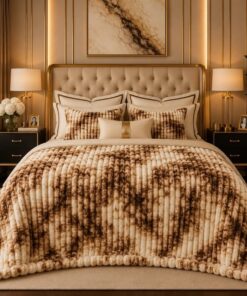 Bubble Printed Blanket BP-12 Luxury AC Blanket Double Bed Cozy Fleece Pakistan