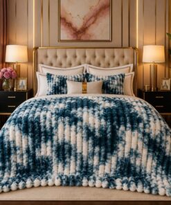 Bubble Printed Blanket BP-10 Luxury AC Blanket Double Bed Cozy Fleece Pakistan