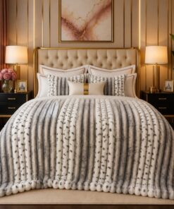 Bubble Printed Blanket BP-13 Luxury AC Blanket Double Bed Cozy Fleece Pakistan