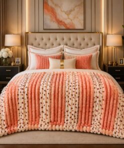 Bubble Printed Blanket BP-11 Luxury AC Blanket Double Bed Cozy Fleece Pakistan