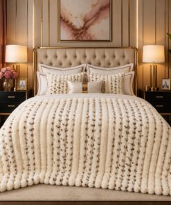 Bubble Printed Blanket BP-07 Luxury AC Blanket Double Bed Cozy Fleece Pakistan