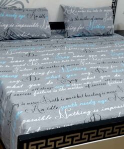 Premium Pure Cotton King Size Double Bedsheet Set with Pillow Covers | Jalwa Store