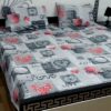 Export Quality Pure Cotton King Size Double Bedsheet Set 3 PCS | EXP-03 Premium Cotton Bedding with Matching Pillow Covers