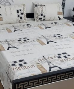 Luxury Cotton King Size Bedsheet Set with Premium Stitching | Jalwa Store