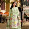 Aneelas IA-146 Pure Airjet 90/70 Lawn 3 Piece Heavy Embroidered Unstitched Suit with Digital Printed Dupatta