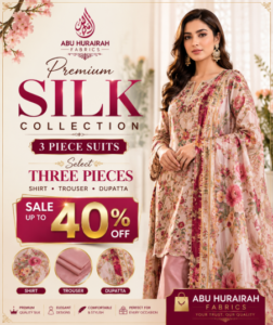 3 Piece Silk Suits for Women Pakistani Unstitched Silk Collection