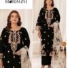 New Winter Arrival Mohagni Dhanak DHK-662 3 Piece Suit featuring front full embroidery and digital print wool shawl.