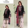 New Winter Arrival Naqsh Dhanak DHK-665 3 Piece Suit featuring front full embroidery and digital print wool shawl.
