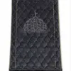 Premium Dark Grey Foam Jai Namaz with Soft Fabric, Foam Padding and Elegant Islamic Design by Abu Hurairah Fabrics