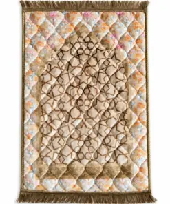 Premium Skin Color Foam Jai Namaz with Soft Fabric, Foam Padding and Elegant Islamic Design by Abu Hurairah Fabrics