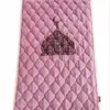 Pink Foam Jai Namaz with Soft Fabric, Comfortable Foam Padding and Elegant Islamic Design