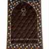 Premium Maroon Saudi Design Foam Jai Namaz with Soft Fabric and Elegant Islamic Prayer Mat Design by Abu Hurairah Fabrics