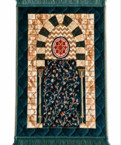 Premium Foam Jai Namaz Prayer Mat with Soft Fabric and Elegant Islamic Design by Abu Hurairah Fabrics