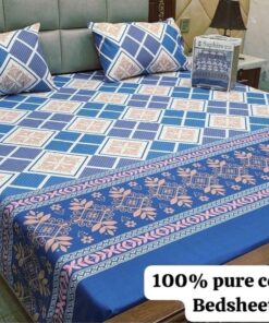 Pure Cotton King Size Bedsheet PK-40 3 Piece Set