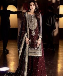 Asim Jofa AJ-988 Chiffon & Malai with Gharara 3 Piece Suit Collection 2026