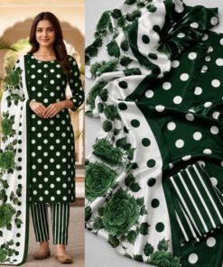 Lulusar NT-1011 Lulusar Digital Printed Shamooz Silk Shirt Trouser and Dupatta