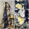 Lulusar NT-1009 Tie N Die Digital Printed Shamooz Silk 3 Piece Suit for Women