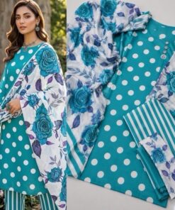 Lulusar NT-1022 Elegant Lulusar Tie N Die Silk 3 Piece Printed Outfit