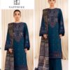 Sapphire DHK-684 winter dhanak suit front full embroidery with digital wool shawl