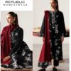 Republic by womenswears DHK-688 winter dhanak suit front full heavy embroidery with embroidered shawl