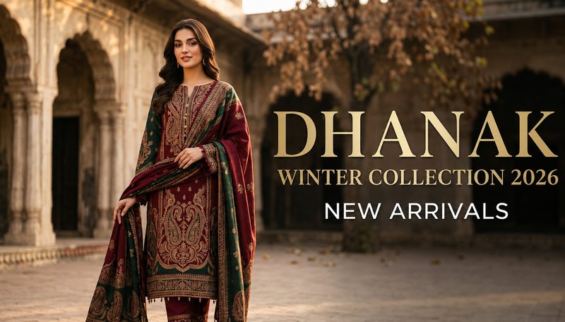 Dhanak Winter Collection 2026 - Pakistani 3-Piece Ladies Suit