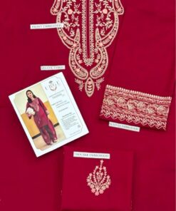 This is an unstitched 2-piece premium fabric set, allowing you the creative freedom to have it tailored exactly to your personal size and style preferences.