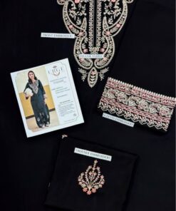 The Urge DN-348 Pure Dhanak 2 Piece Embroidered suit by Abu Hurairah Fabrics is the ultimate upgrade your winter closet needs. With its heavy embroidered shirt and matching premium trouser, it perfectly embodies the richness of Pakistani seasonal fashion.