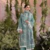 Embroidered Pure Dhanak shirt trouser suit for Pakistani winter styling