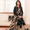Baroque DHK-721: Baroque DHK-721 Winter Dhanak Embroidered 3 Piece Luxury Suit with heavy daman work from Abu Hurairah Fabrics.