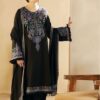 Zara Shahjahan DHK 722 pure winter dhanak front and daman heavy thread embroidery design