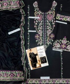 The hallmark of this luxury ensemble is its 100% pure dhanak guaranteed fabric. Renowned in Pakistan for its superior winter performance, Dhanak is a heavyweight, tightly woven textile with a soft, brushed hand-feel that acts as a natural barrier against cold drafts.