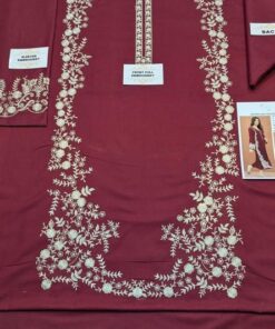Urge DN-330 Heavy Embroidered Dhanak Suit by Abu Hurairah Fabrics 