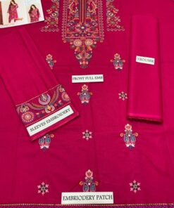 Urge DN-387 Unstitched Dhanak Embroidered Dress for Women 